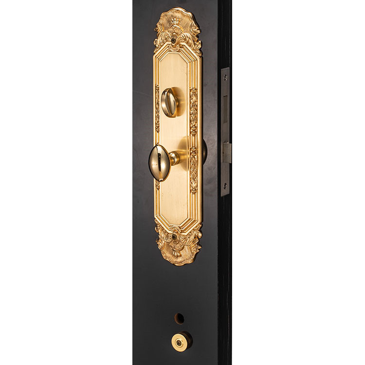 SG Zinc Alloy Solid Dubai Wood Door Double Sided Key Aged Brass Entry Lock