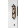 Zinc Alloy Luxury Front Gate Entrance Door Handle Lock Set for Double Door