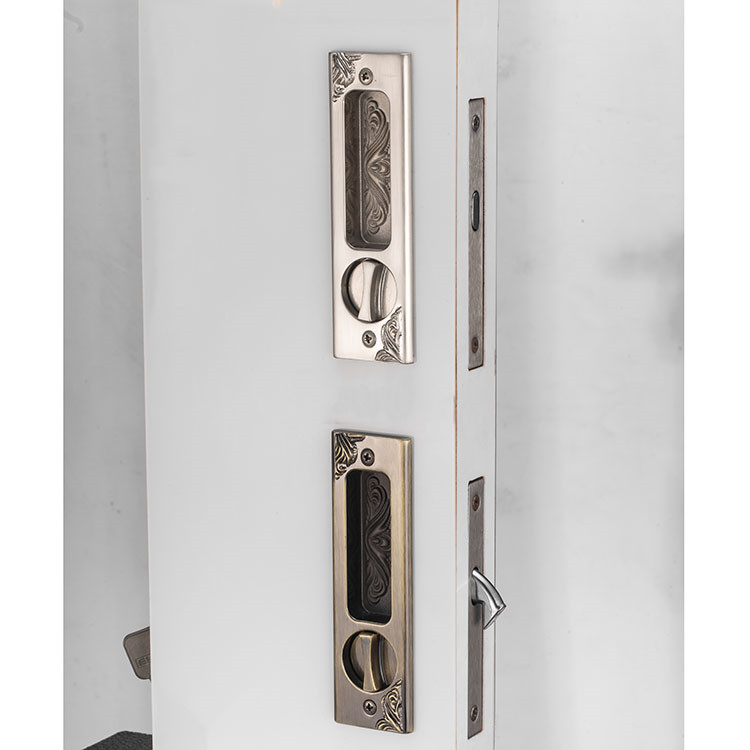Interior Elegant Shape Sliding - Door Lock with Key