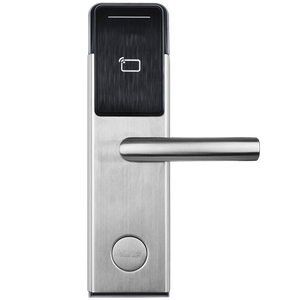 Stainless Steel Best Security Popular Electronic Keyless Swipe Key Card RFID Hotel Door Lock with Management Software