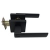 China Matt Black Square Tubular Entrance Door Handle Lock