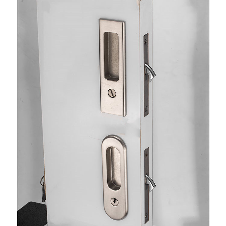 Zinc Alloy Bathroom Toilet Door Hardware Fitting Accessories Safe Security Handle Sliding Door Lock