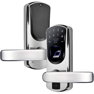  Fingerprint Smart Door Lock Keyless Entry Stainless Steel Touchscreen with Electronic Keypads Spare Key Two-Factor Authentication Biometric Digital Auto-Lock Right Handle Only