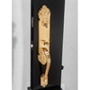 Yellow Bronze Lever Door Handle Euro Profile Mortise Lock Double Open Cylinder Door Handleset Lock Computer Key