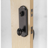 Satin Nickel Front Door Lock Handleset Single Cylinder Handle Set Entrance Front Door Single Cylinder with Deadbolt