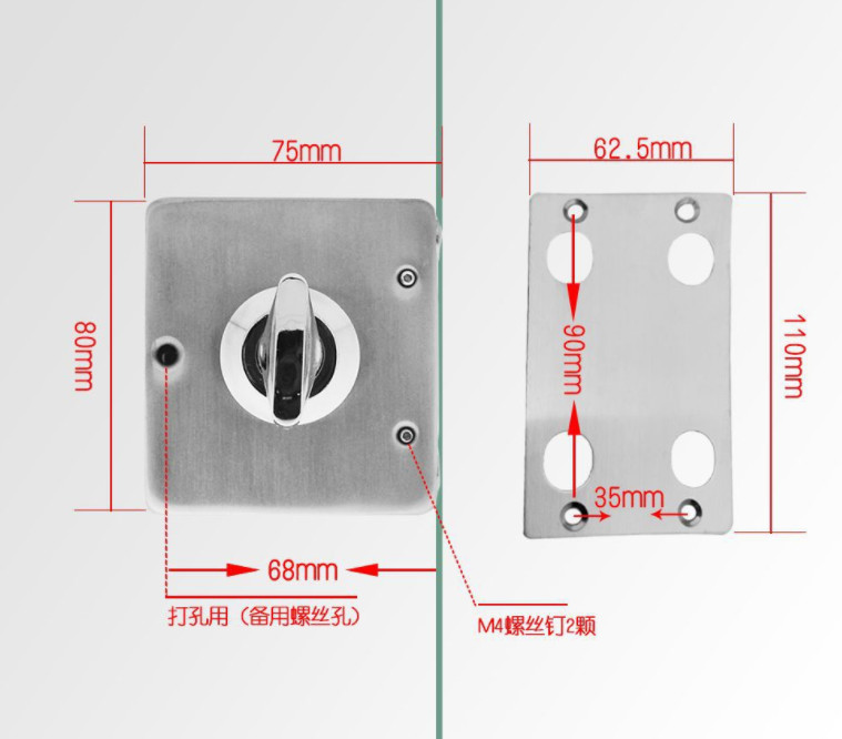 Digital Glass Door Lock Stainless Steel Glass Door Smart Locks Fingerprint Electric Glass Door Fingerprint Lock
