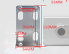 Waterproof Stainless Steel 304 Tempered Frameless Glass Door Office Half Round Glass Door Lock