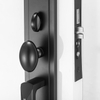 Black Zinc Alloy Pull Modern Outdoor Door Handle with Lock And Key