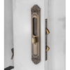Popular Hardware Hidden Sliding Hook Invisible Flat Door Sliding Door Lock for Bathroom Wc