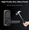 Password Fingerprint Blue Tooth Remote Smart Electronic Deadbolt Door Lock