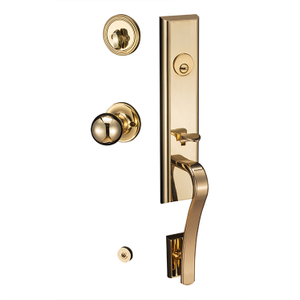 SG Solid Zinc Alloy Single Cylinder Sectional Entrance Set with Classic Interior Knob